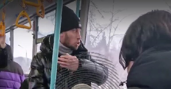 Кадр из видео: Инцидент Новосибирск