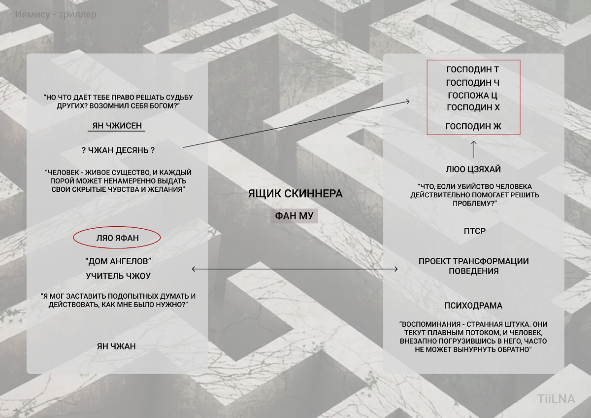 Карта с ключевой информацией по книге "Ящик Скиннера"