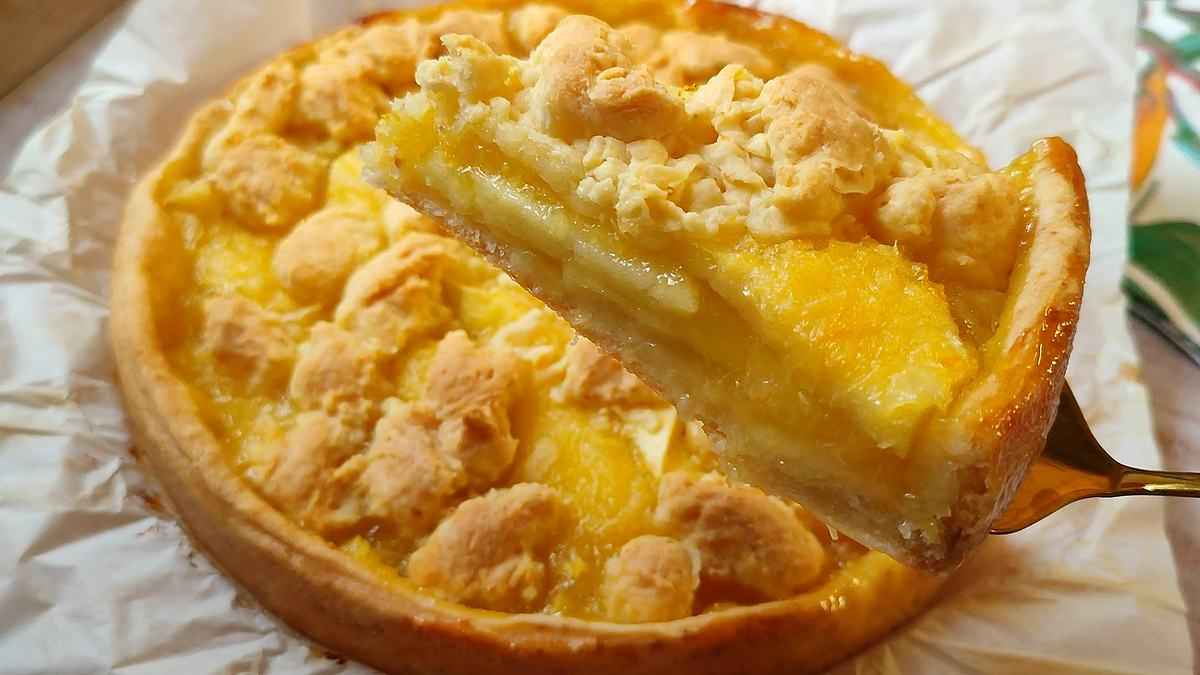 Песочный лимонный пирог