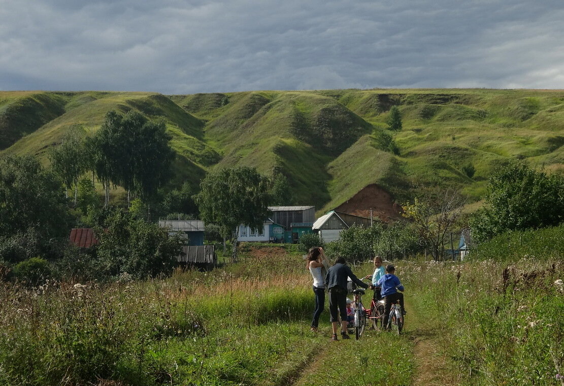 фото автора, моя семья на прогулке