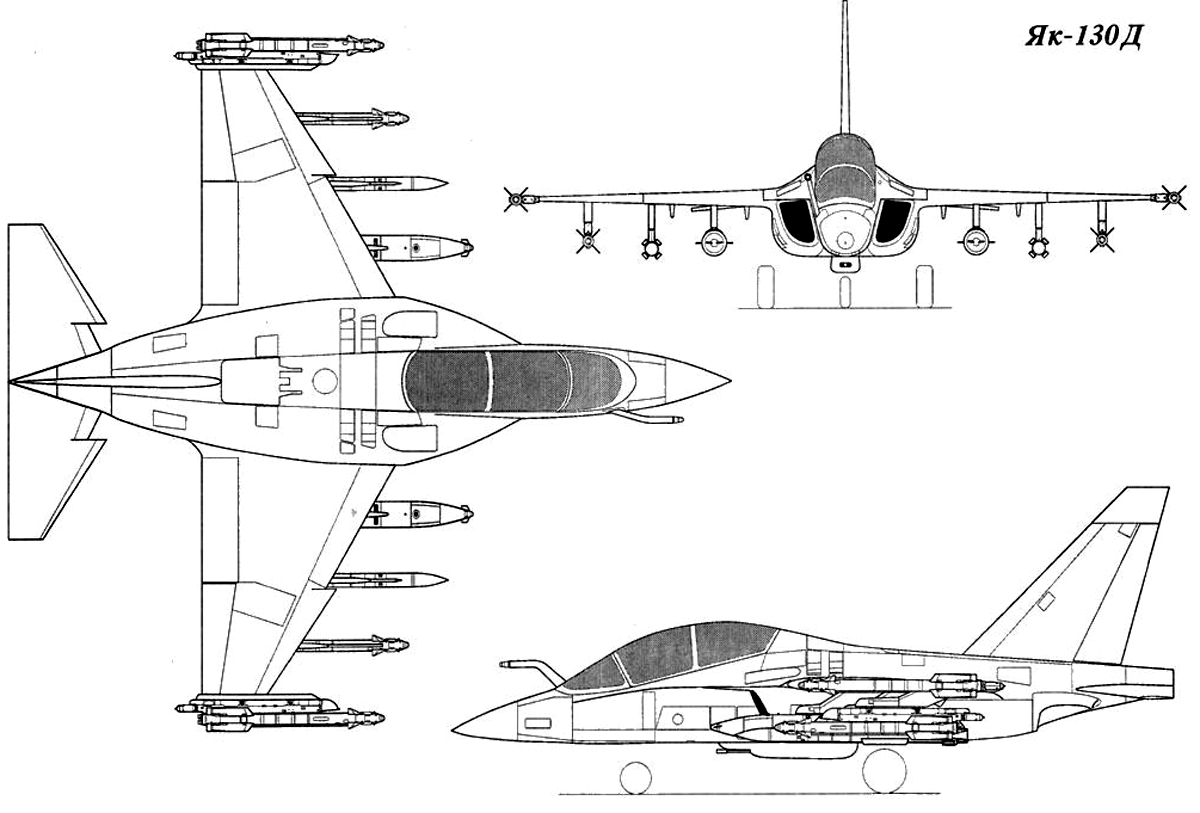 Чертеж самолета 3 вида Як-130. Модификации. Легендарные самолёты Советской и Мировой авиации Дзен