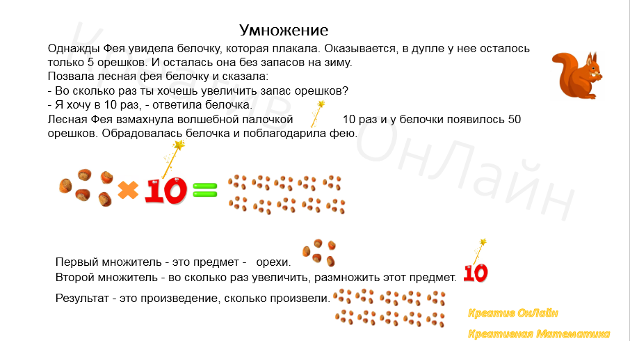 Метод историй и умножение