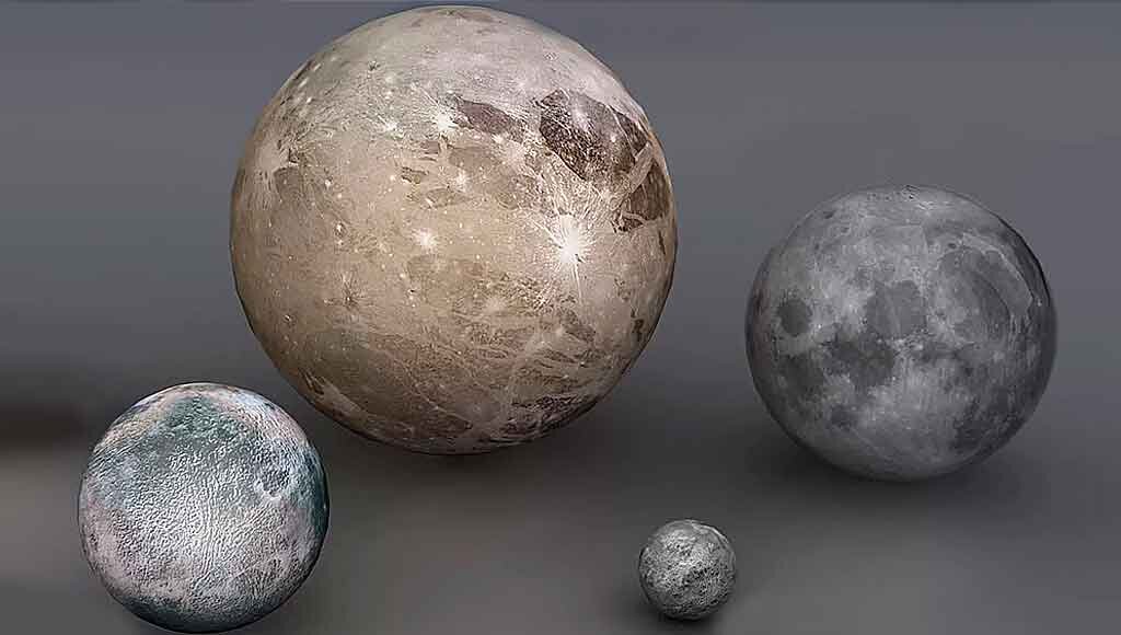 Ганимед Спутник спутники Юпитера. Юпитер Планета со спутником Ганимед. Плутон Планета спутники. Ганимед Спутник размер. Крупнейший спутник плутона