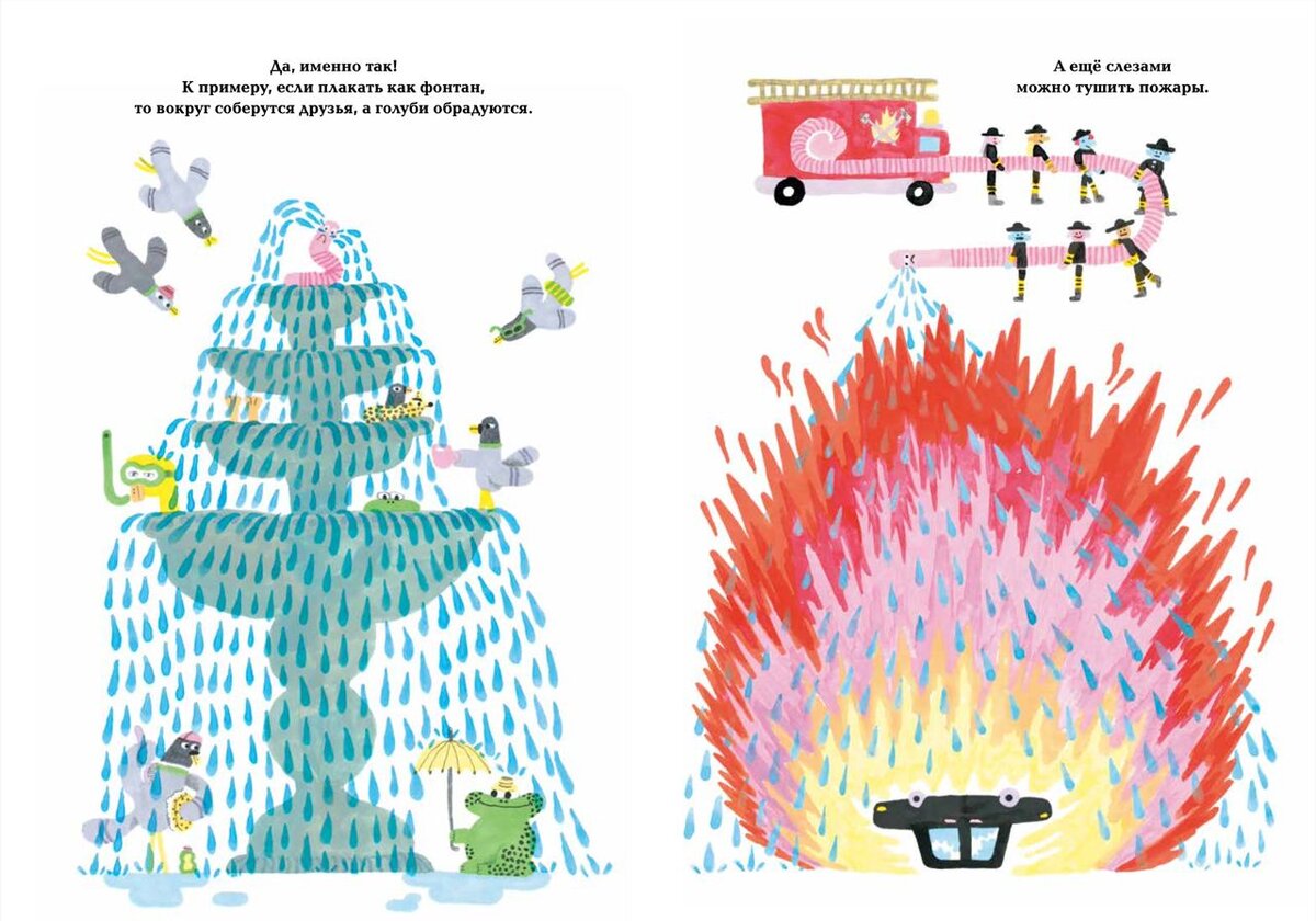 Ноэми Вола. Если плакать как фонтан (Альпина Дети, 2023). Иллюстрации Ноэми Вола. Перевод с английского.