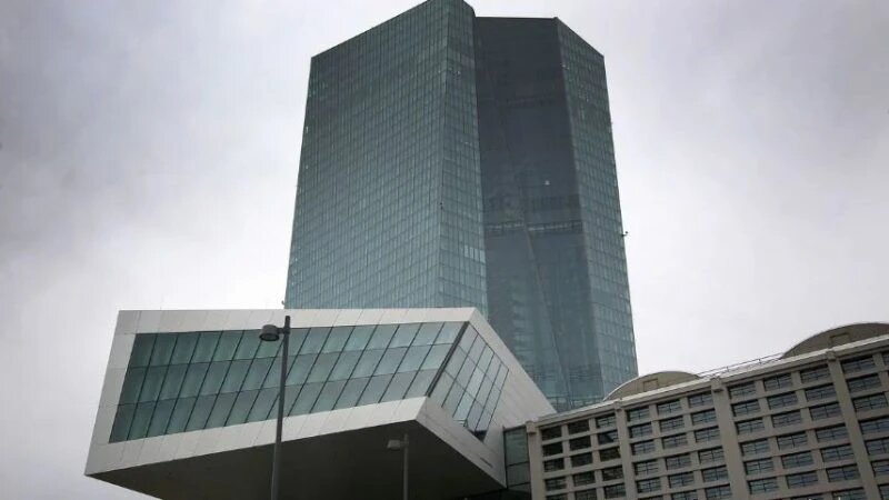Штаб-квартира Европейского центрального банка (ЕЦБ) во Франкфурте-на-Майне, Германия, 12 марта 2020 г. (Daniel Roland/AFP via Getty Images)
