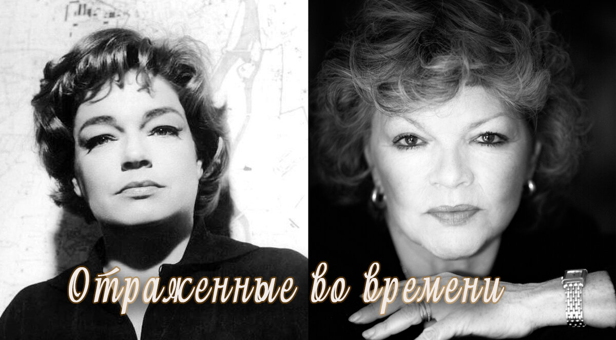 Симона Синьоре и дочь Катрин Аллегре. Коллаж автора. 