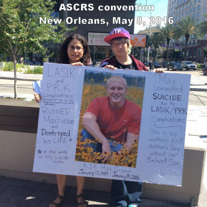 Протест друзей Макса Кронина