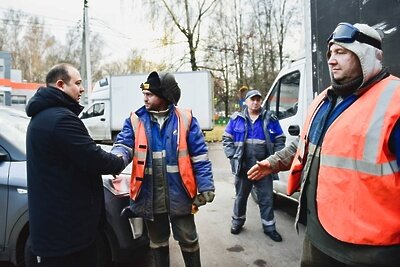    Глава Химок Дмитрий Волошин вместе с вице-губернатором Московской области Евгением Хромушиным провели очередной штаб по вопросам отопления ©Telegram-канал "Волошин LIVE"