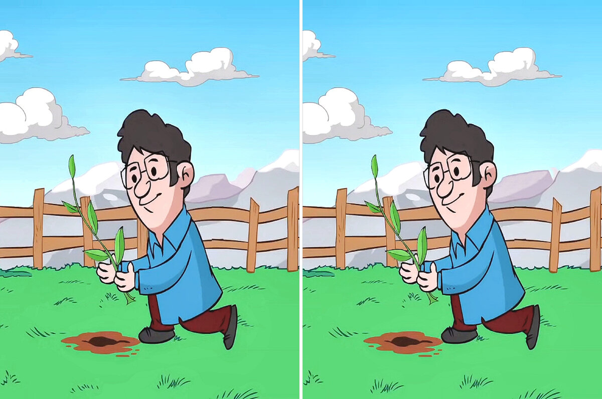 Найдите детали которые отличаются в этих рисунках. | 27 Тем | Дзен