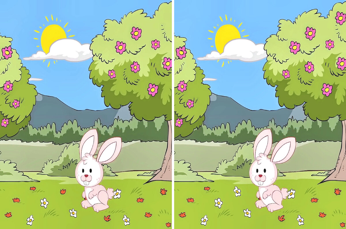 Найдите детали которые отличаются в этих рисунках. | 27 Тем | Дзен