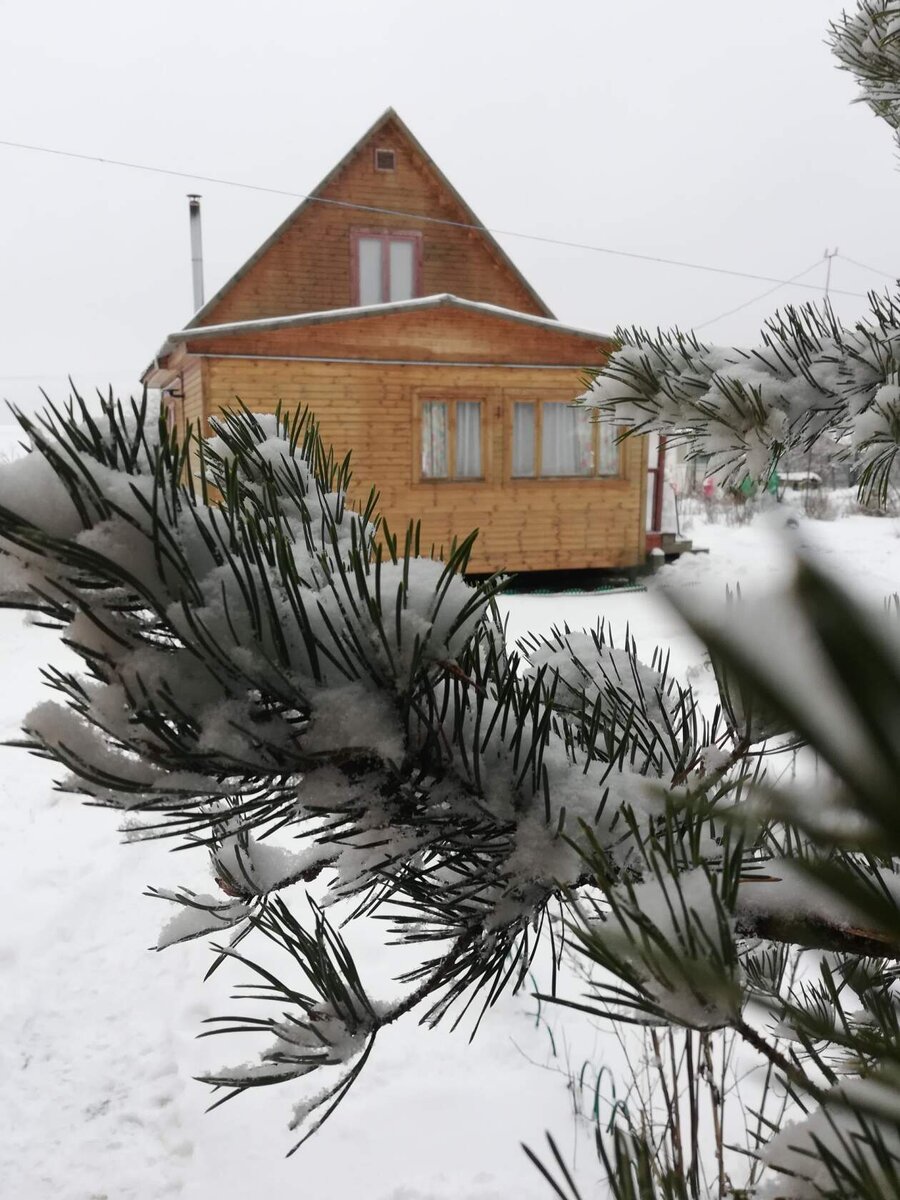 Наша дача зимой