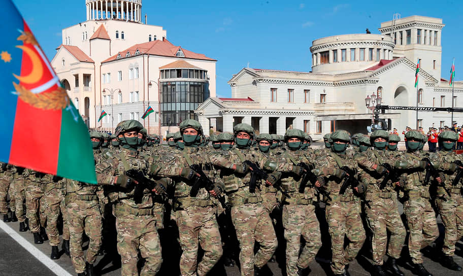 Парал ВС АР в Ханкенди 8 ноября. Фото из открытых источников
