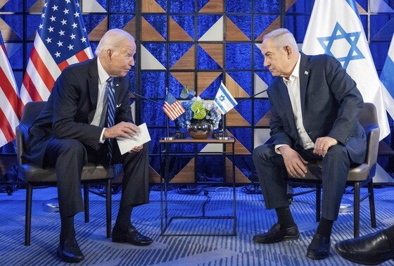    Джозеф Байден и Биньямин Нетаньяху