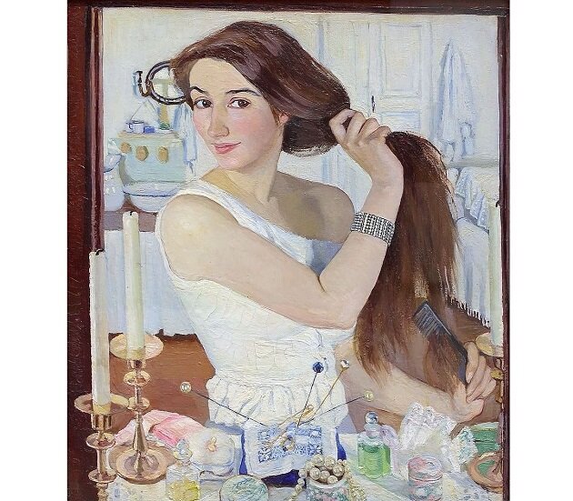  ������� �����������. �� ��������. �����������. 1909. ����� �� �������, �����. 75 x 65. ��������������� ������������� �������