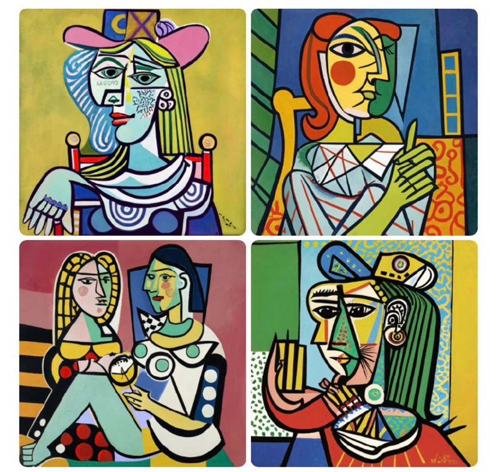 Интерпретация картины «Женщина с часами» от нейросети DALL-E 3