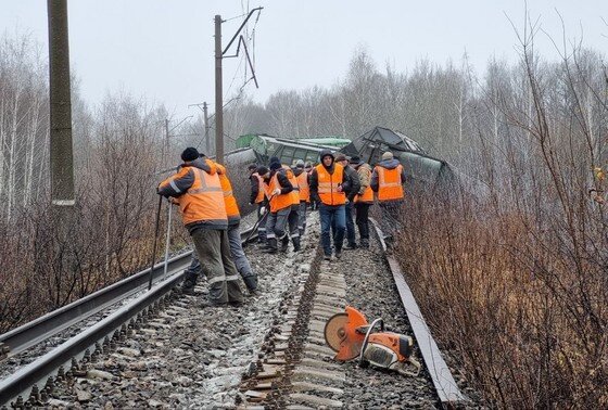    Сход вагонов в Рязанской области