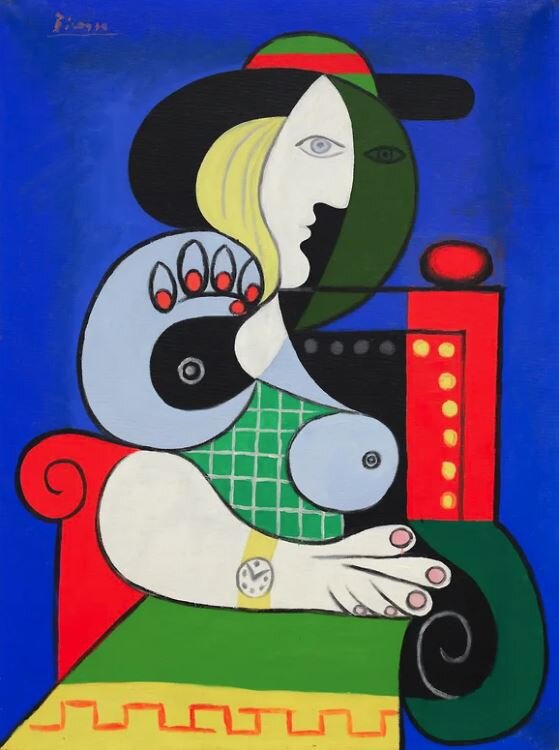 Картина Пабло Пикассо Женщина с часами, 1932 год