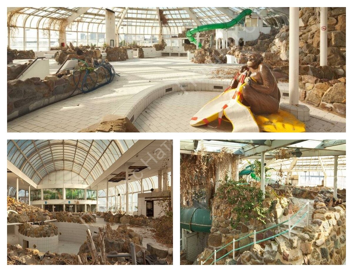 Заброшенный аквапарк "Тропикана" в Нидерландах.