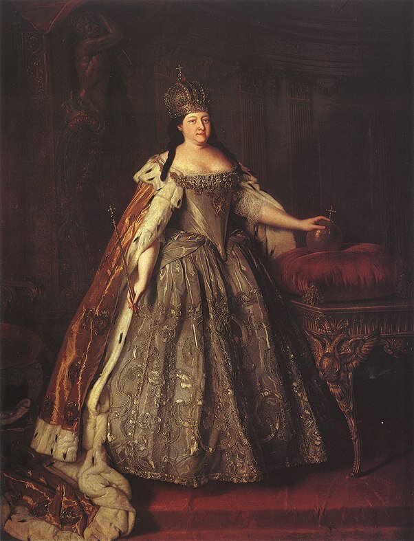 Портрет императрицы Анны Иоанновны.  1730 год. Художник Луи Каравак