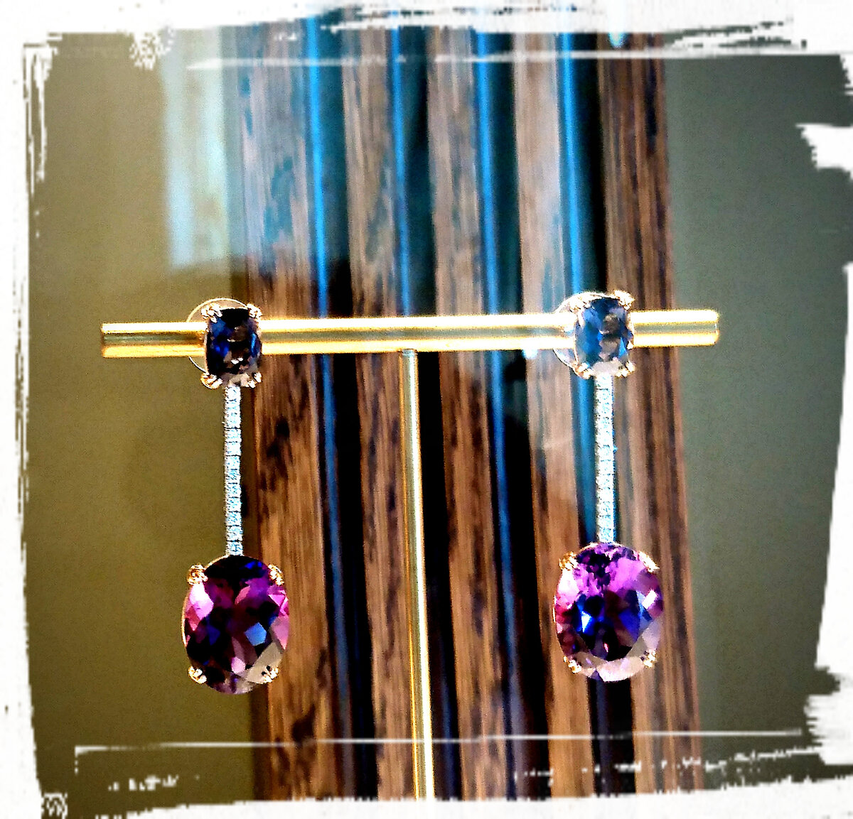 Серьги с аметистом. Фотография из личного архива автора