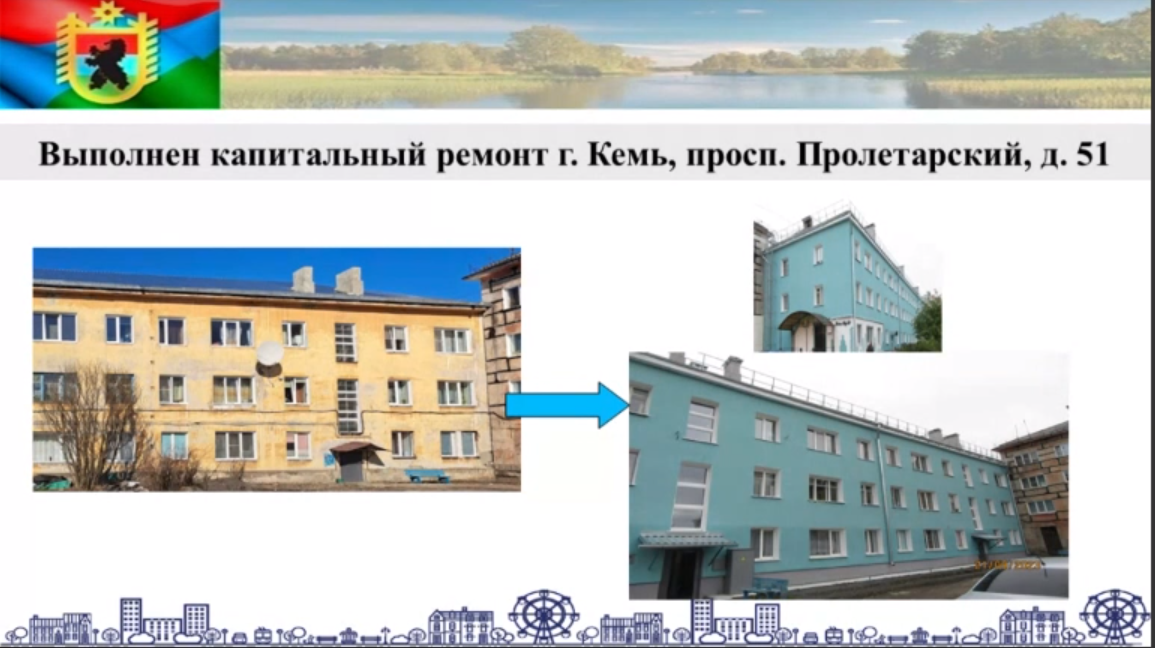    Стало известно, в каких домах капремонт в Карелии обходится дорожеСкрин трансляция Заксобрания РК, презентация Виктора Россыпнова