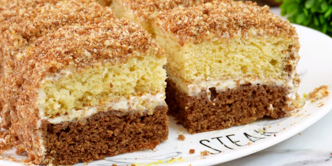 Пирог "День и Ночь" по вкусу как Торт: перемешиваю ложкой и в духовку