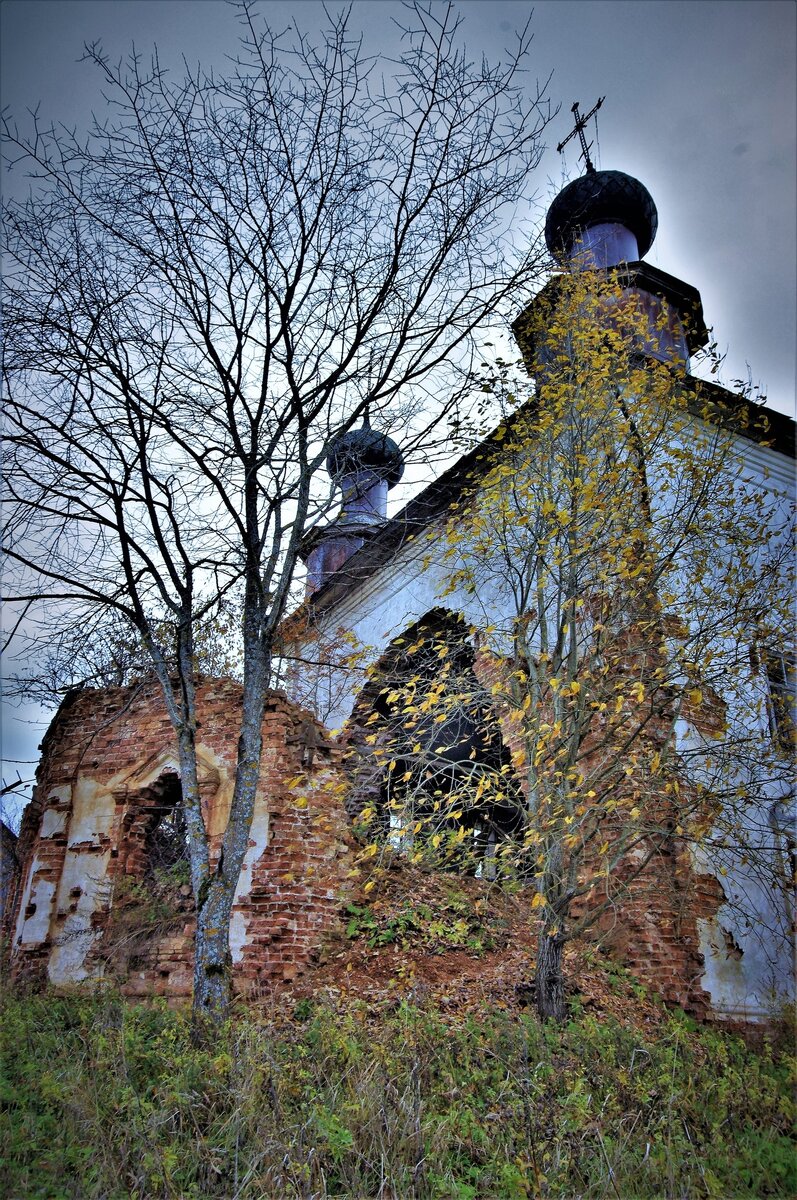 Заброшенный храм в селе Никольское Вологодской области. Фото Валерия ТАЛАШОВА.