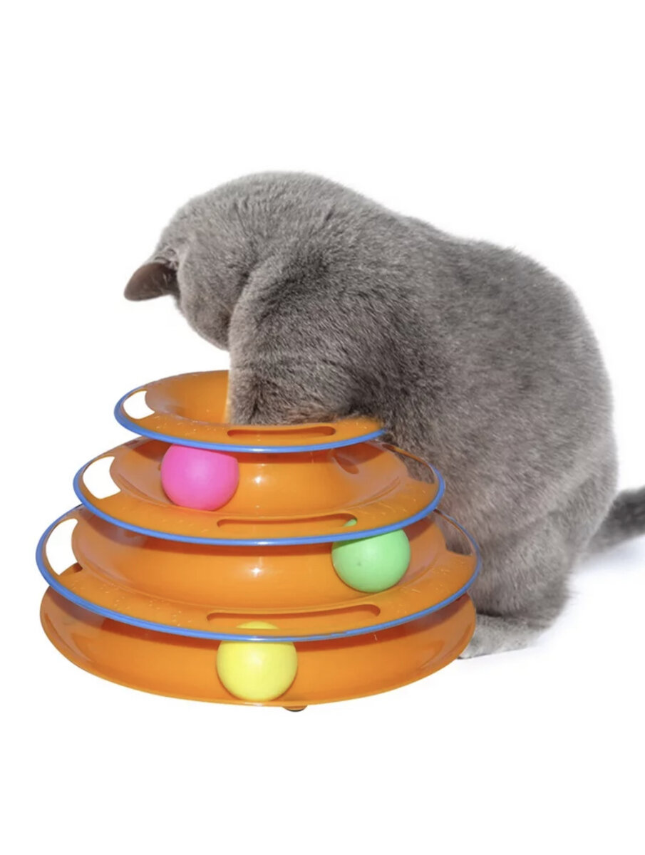 Одна из интеллектуальных игрушек для кошек