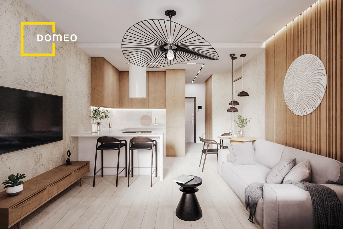 Двушка, 45м2, Москва. Дизайн и ремонт: Domeo 