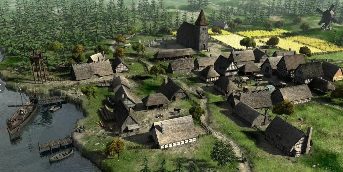 Деревня Вейсбрук. Внешний вид на момент 2306 года.