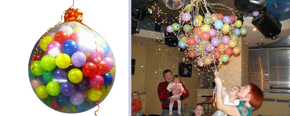 Большой шар из маленьких шаров. Шар-сюрприз. Воздушный шар сюрприз. Шар сюрприз лопается. Что такое шар сюрприз для детей.
