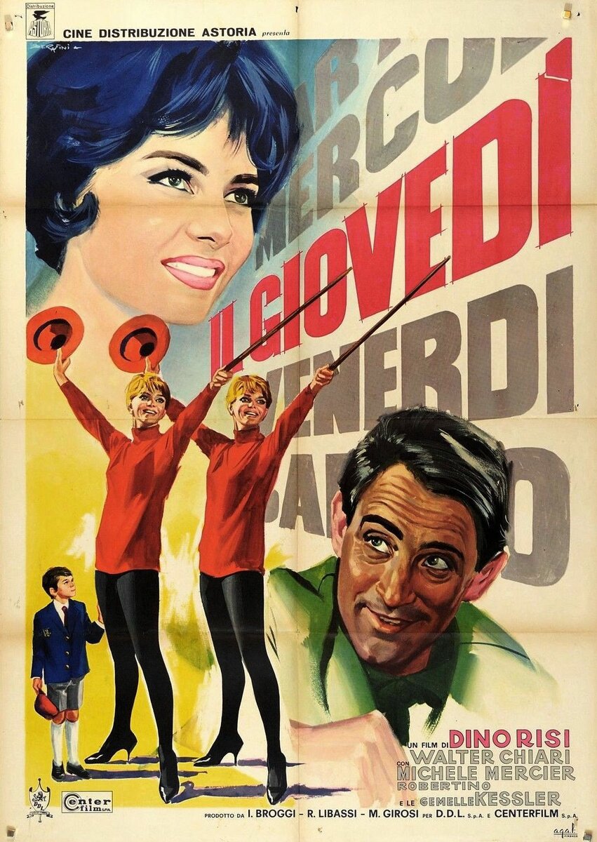 ЧЕТВЕРГ / Il giovedi
(Италия, 1963, реж. - Дино Ризи, в гл.