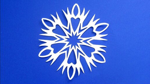 Как красиво вырезать снежинку из бумаги/ Снежинка из бумаги просто | Paper Snowflake/ Снежинки #110