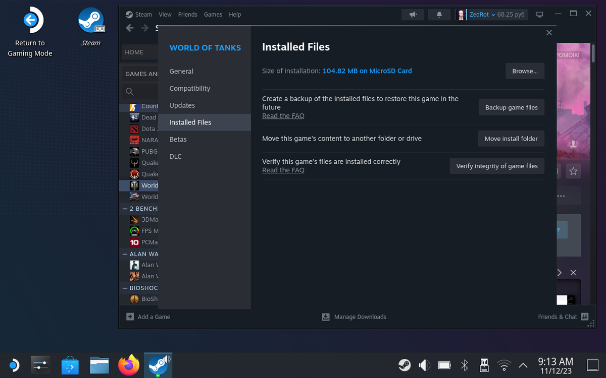 Установка Мир Танков / World of Tanks на Steam Deck | SteamDecker | Дзен