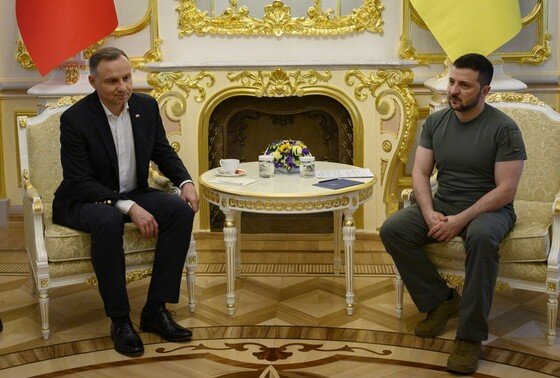    Анжей Дуда и Владимир Зеленский