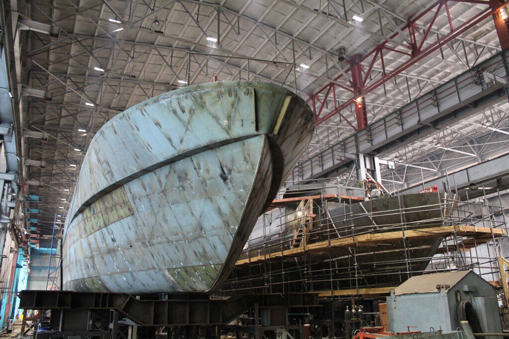 Строительство корпусов пассажирских судов ведется параллельно / Фото: "Судоремонтный завод "Красная Кузница"  📷
