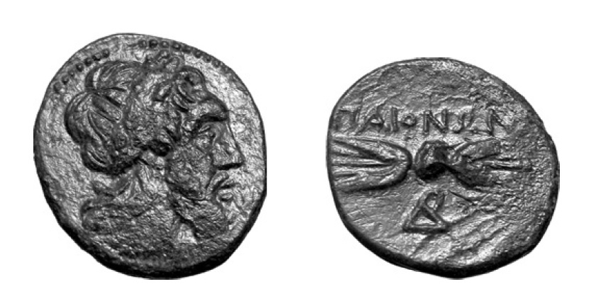 Монета пеонов времен Леона или Дропиона