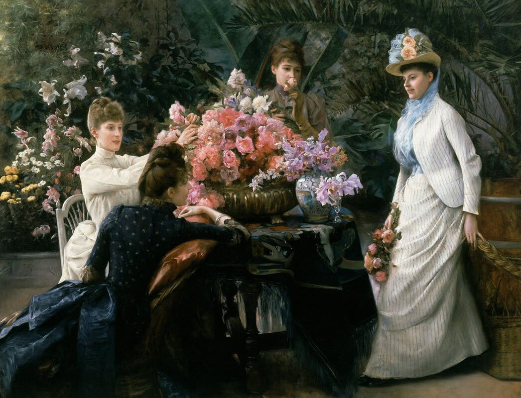 Julius Leblanc Stewart - Spring Flowers