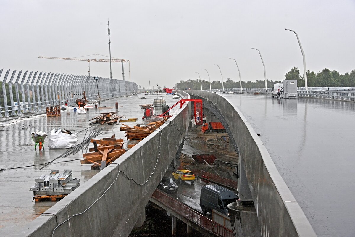 Крупнейший из строящихся мостов Москвы сдадут в 2025 г. | Строительный мир  | Дзен