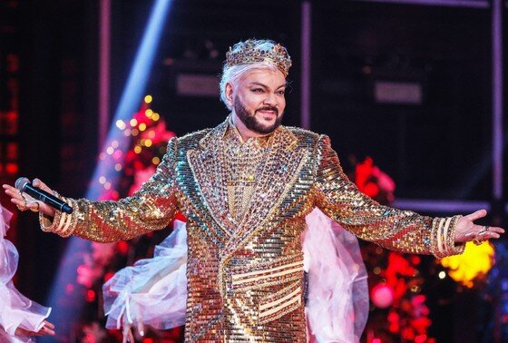    Певец Филипп Киркоров участвует в съемке новогоднего огонька на Первом канале