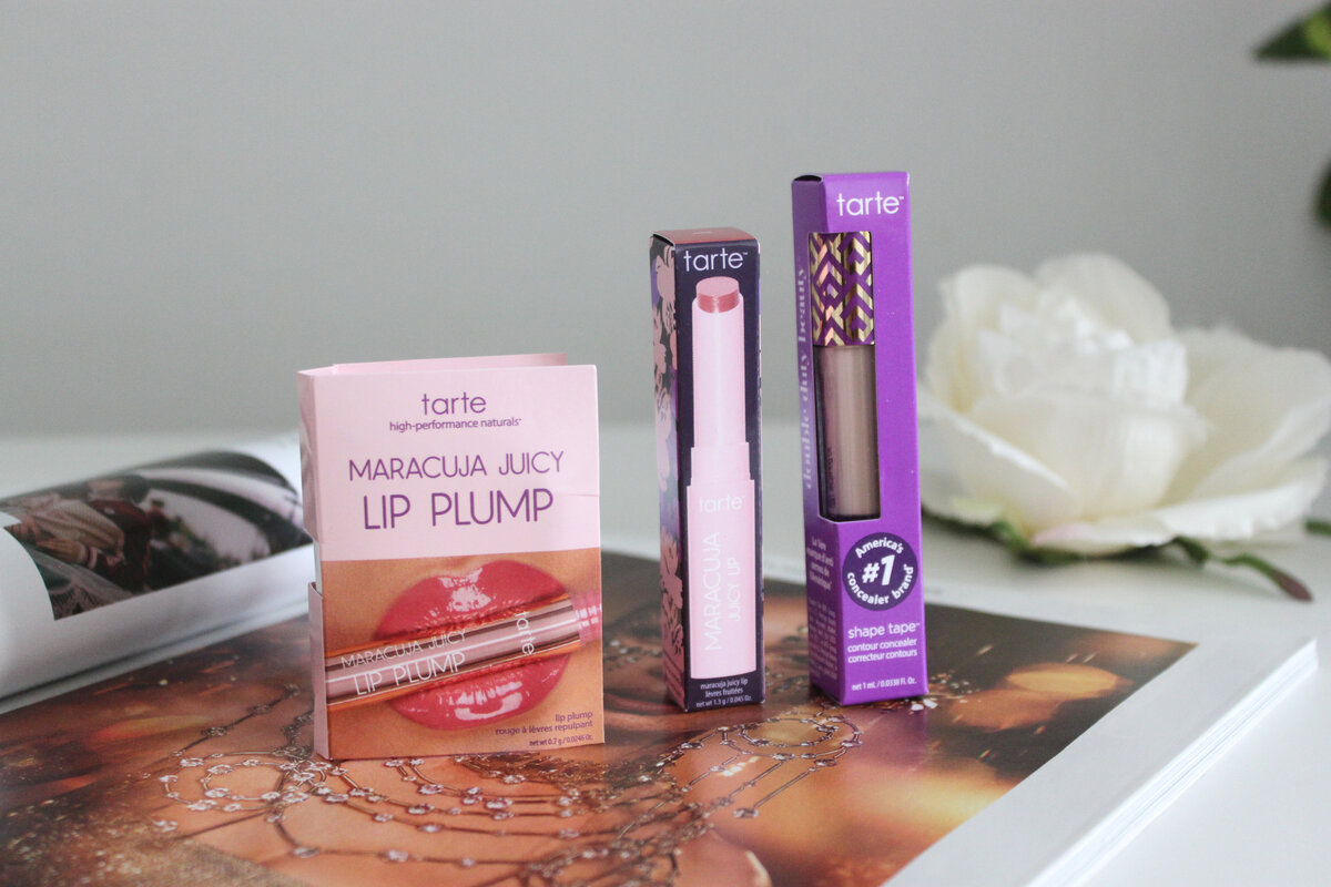 Моя маленькая кучка покупок от Tarte. В коробочках выглядят очень мило.