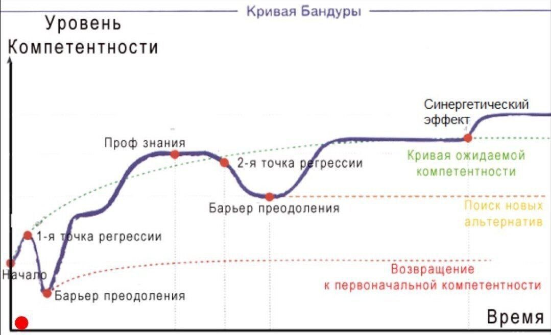 Кривая процесса обучения (А. Бандура) гы, ну и фамилия