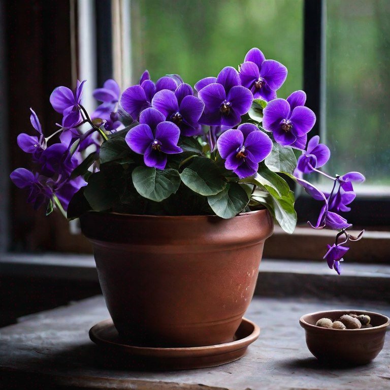 Цветущая фиалочка