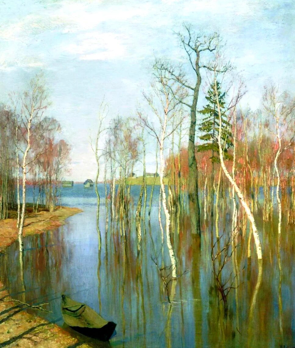 Исаак Левитан — "Весна. Большая вода", 1897 год