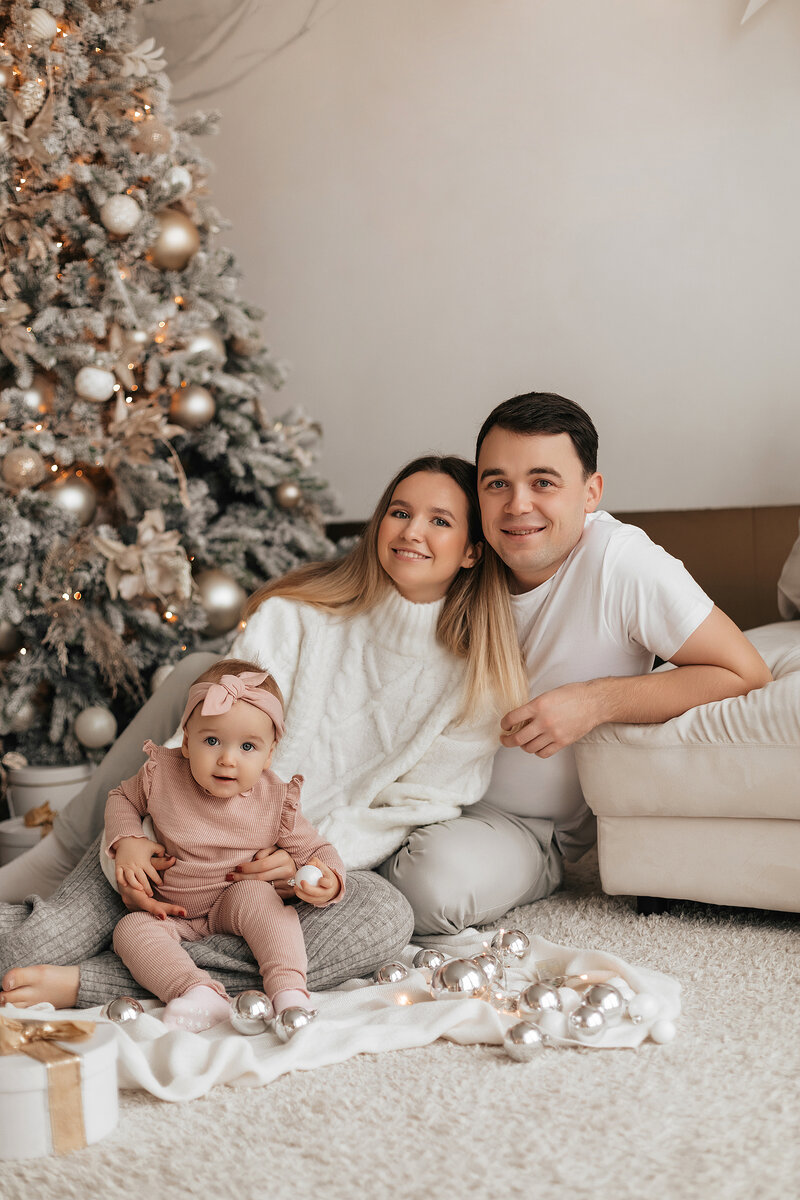 Новогодняя семейная фотосессия. Фотограф Елена Клюкина