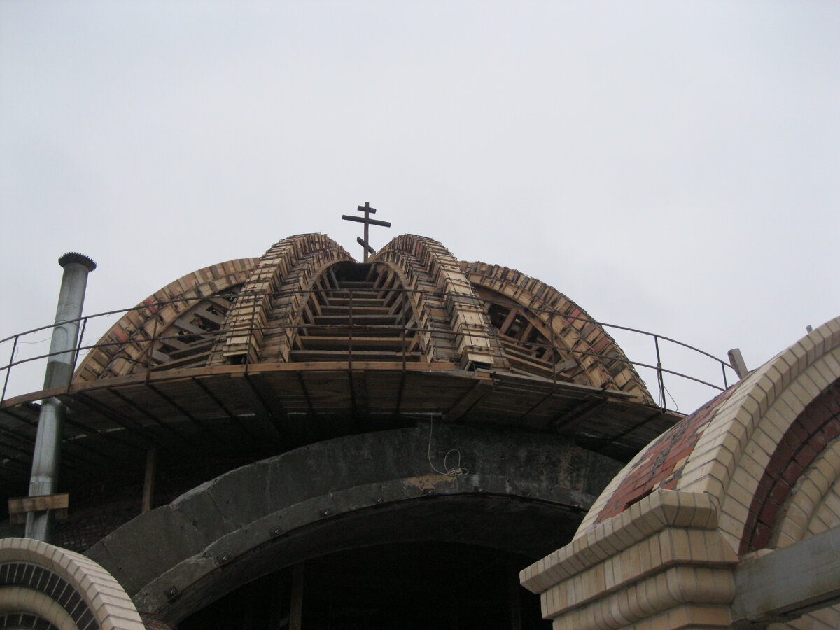 Опалубка для свода главного купола; февраль 2015 г.