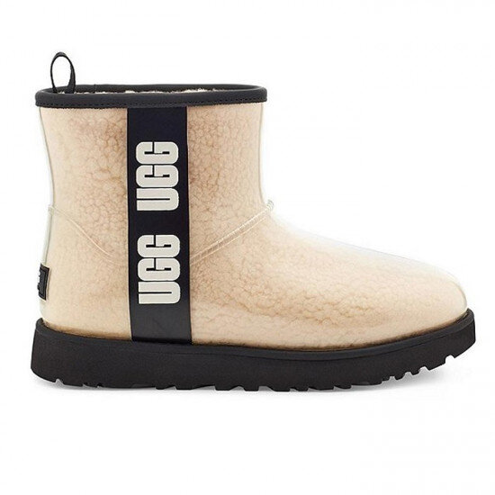 Силиконовые угги UGG Classic Clear Mini Waterproof Boots Sand