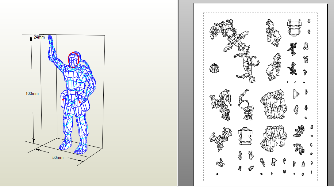 Принцип работы программы Pepakura Designer 5. Личный снимок экрана.