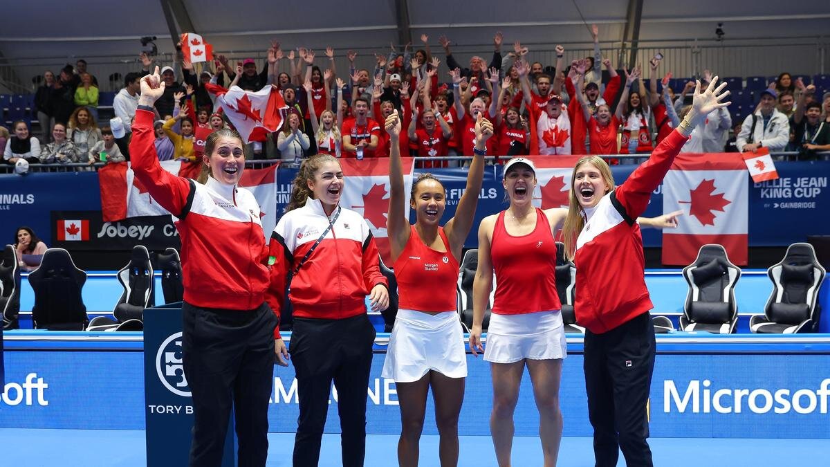    Женская сборная Канады по теннису:Matt McNulty/Getty Images for ITF