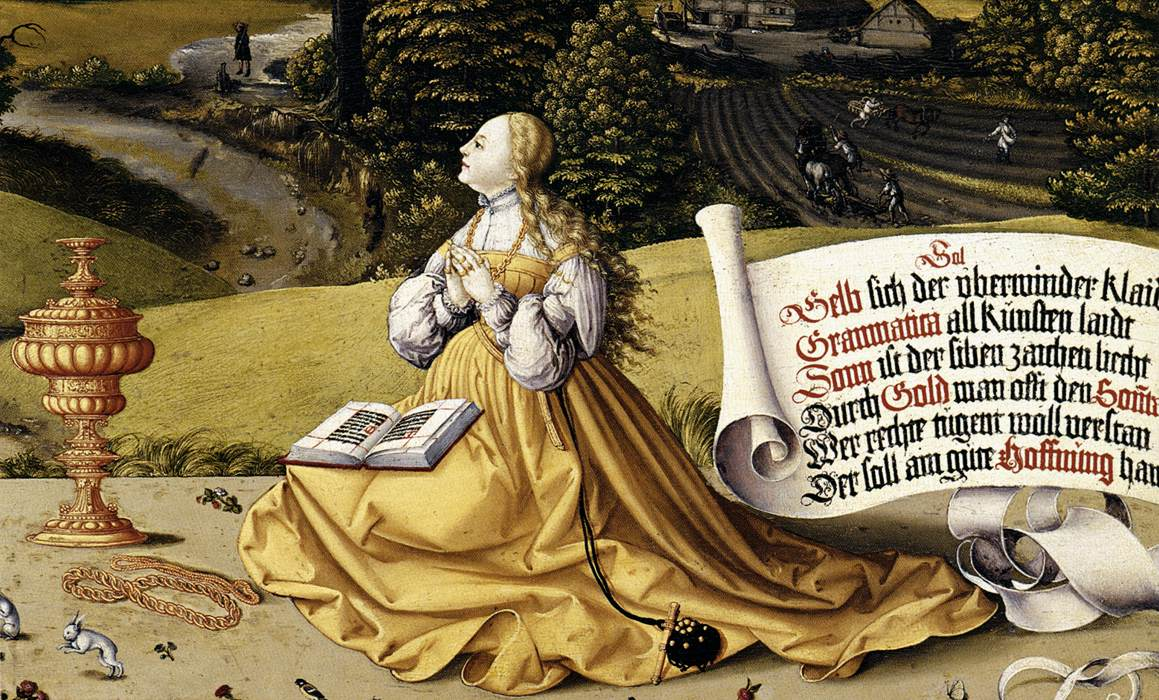 Деталь росписи с мифологическим сюжетом, Мартин Шаффнер, 1533. (с) Из коллекции Кассельской картинной галереи